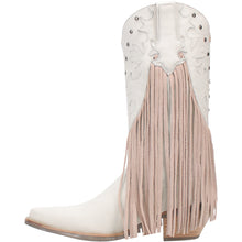 Load image into Gallery viewer, Dingo Women&#39;s Hoedown Off White Leather Snip Toe Boot DI175