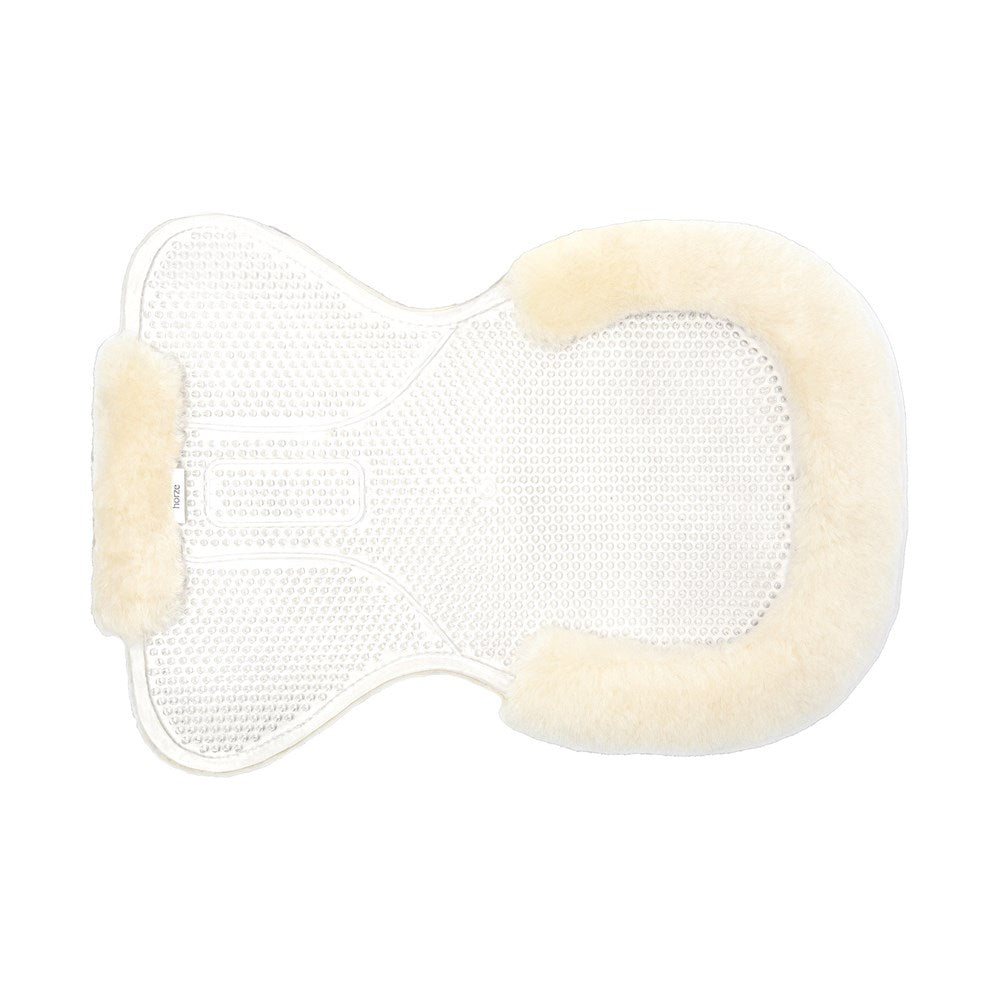 Equinavia Horze Harleigh Gel Pad with Full Lambskin Padding - Off-White 17637