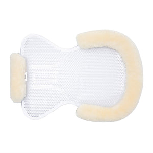 Equinavia Horze Harleigh Gel Pad with Lambskin Edges - Off-White 17638