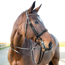 Load image into Gallery viewer, Equinavia Horze Vienna Weymouth Dressage Bridle - Black 10053
