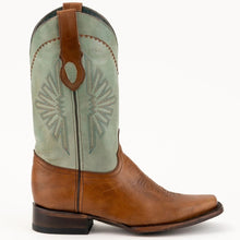 Load image into Gallery viewer, Ferrini Men&#39;s Santa Fe Brandy Leather Square Toe Boots 1287155