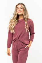Load image into Gallery viewer, Top - Cape Cod Crewneck Dark Wine