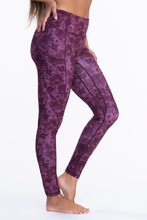 Load image into Gallery viewer, Leggings - Warrior (Dreaming Hibiscus Collection) Rose Hibiscus