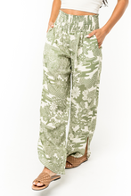 Load image into Gallery viewer, Pants - Amber Smock Pants Floral Maize Chai Tea