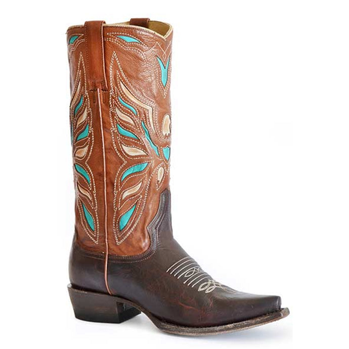 Stetson Brown Women's Cora Vintage Snip Toe 1364