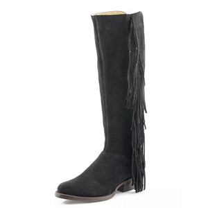 Stetson Black Women's Dani Black Suede Snip Toe 1601