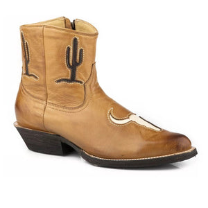 Stetson Tan Women's Tempe Gold Calf Snip Toe 0272