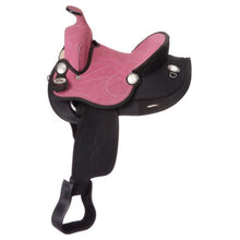 Load image into Gallery viewer, King Series Youth Synthetic Round Skirt Competition Saddle KS321