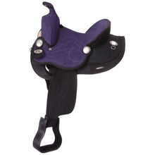 Load image into Gallery viewer, King Series Youth Synthetic Round Skirt Competition Saddle KS321