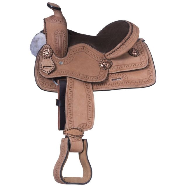 King Series Youth Roughout Saddle With Serpentine Tooling KS1820