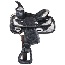 Load image into Gallery viewer, King Series Miniature Mccoy Trail Saddle With Silver KS2648