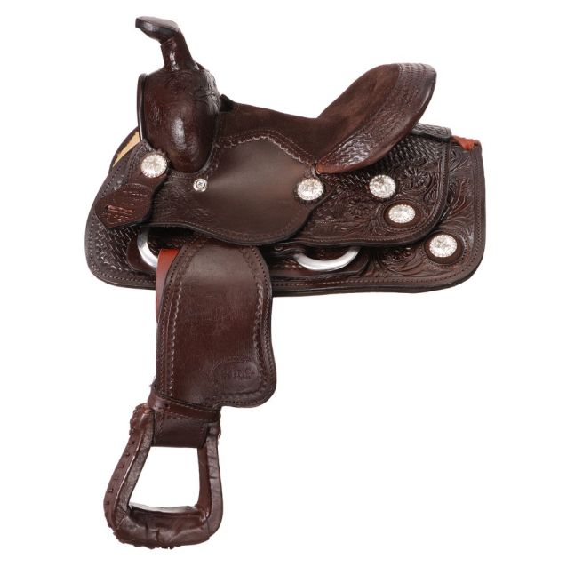 King Series Miniature Western Trail Saddle KS628 – BlackJack Horse