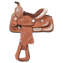 Load image into Gallery viewer, King Series Carved Silver Show Saddle KS648