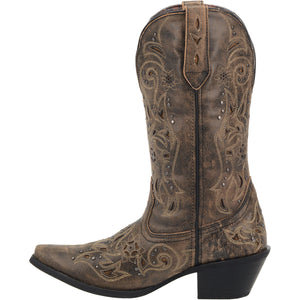 Laredo Women's Vanessa Wide Calf Leather Snip Toe Boot 52050