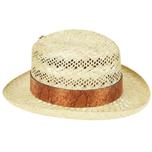 Load image into Gallery viewer, Baily Renegade Shade Natural Sisal Straw Leather Sweatband Hat RD21A