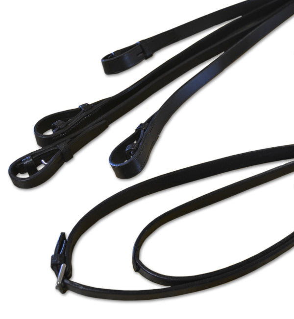 Reins - Stubben Dressage Rein Set With Curb Rein 10200