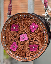 Load image into Gallery viewer, Alamo Saddlery 8 Inch Rhinestone Cowgirl Canteen Handbag
