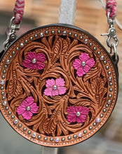 Load image into Gallery viewer, Alamo Saddlery 8 Inch Rhinestone Cowgirl Canteen Handbag