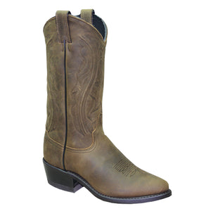 Sage Ladies 11” Tan Dakota Leather Round Toe Boots 3551