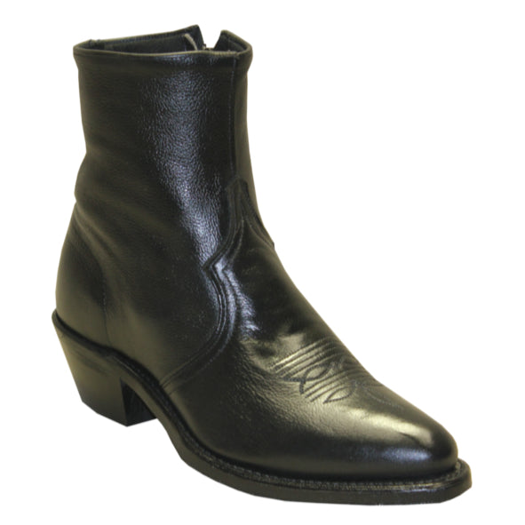 Sage Men's 7” Black Leather Round Toe Boots 3151