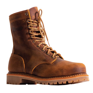 Silverado Men's 8″ Tan Leather Round Steel Toe Work Boot 7709ST