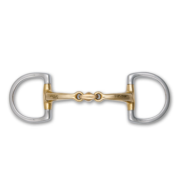 Snaffle Bit - Stubben Anatomic D-ring With Copper 22525