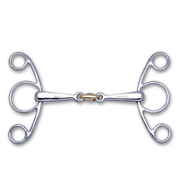 Snaffle Bit - Stubben Steeltec 2 In 1 Butterfly Bit 22935