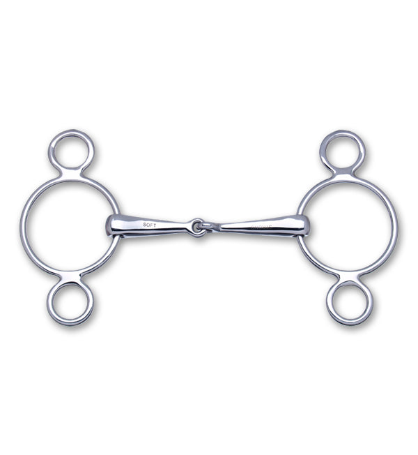 Snaffle Bit - Stubben Steeltec 2 In 1 Gag Bit 22835