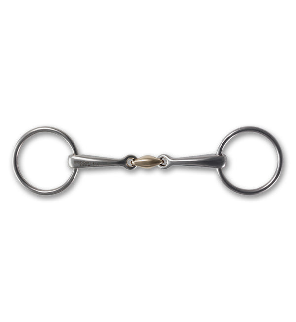 Snaffle Bit - Stubben Steeltec Loose Ring Snaffle Bit 22205