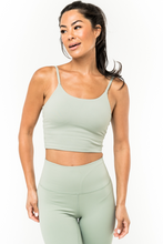 Load image into Gallery viewer, Sports Bra - Graceful Dark Celery