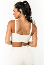 Load image into Gallery viewer, Sports Bra - Square Up (ribbed)