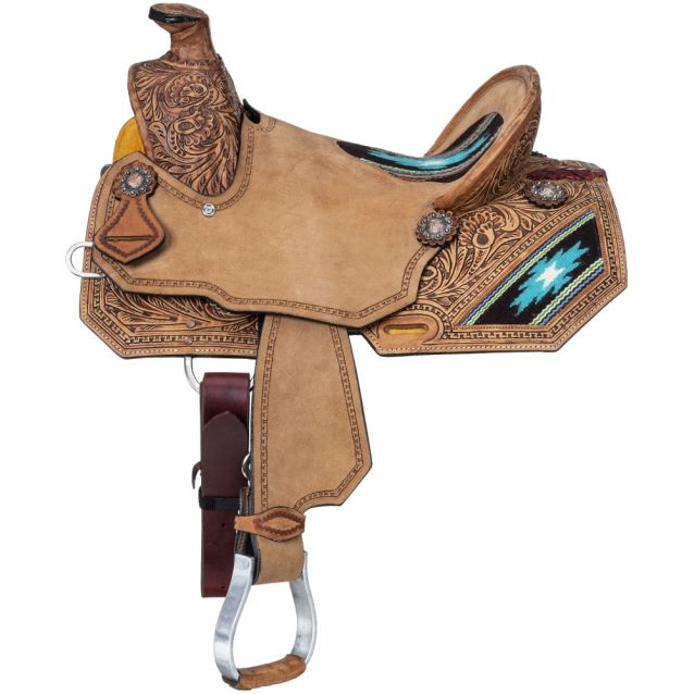 Silver Royal Youth Aztec Wade Saddle SR1620