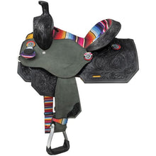 Load image into Gallery viewer, Silver Royal Youth Serape Print Barrel Saddle SR7770