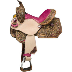 Silver Royal Youth Azalea Barrel Saddle SR7960