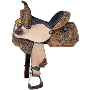 Silver Royal Youth Onyx Barrel Saddle SR7970