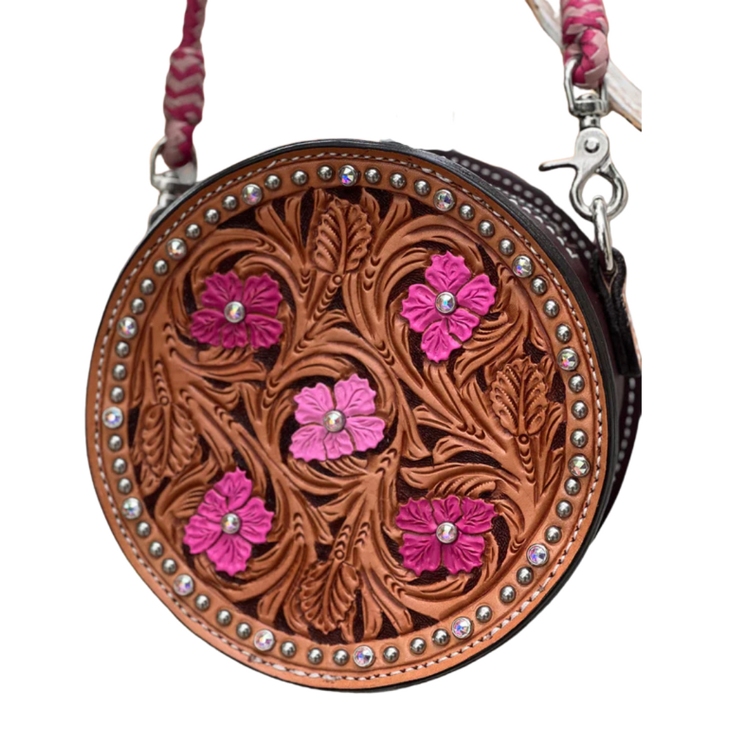 Alamo Saddlery 8 Inch Rhinestone Cowgirl Canteen Handbag