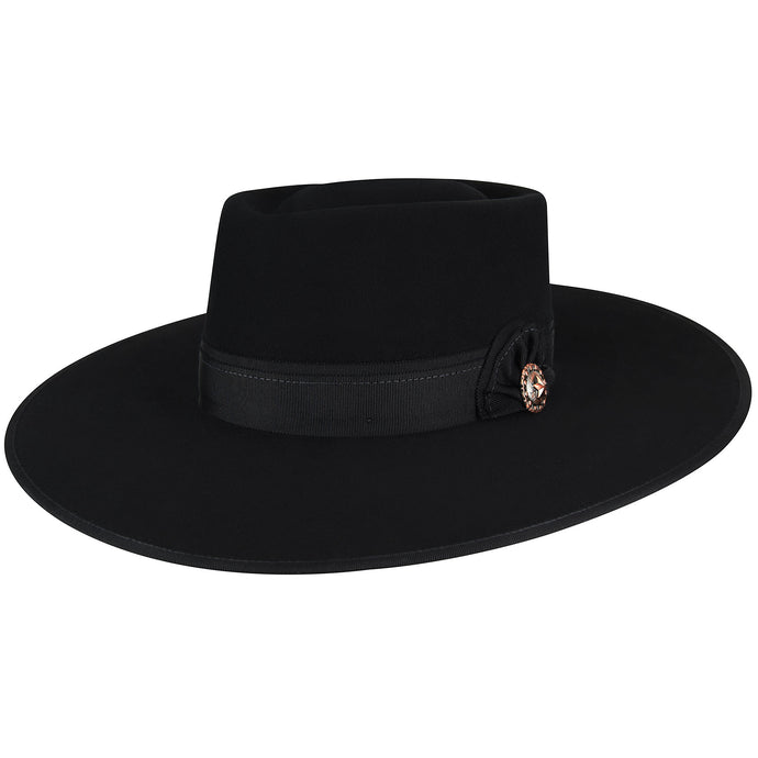 Baily Renegade Cowpuncher Black Wool and Angora Hat W18RDA