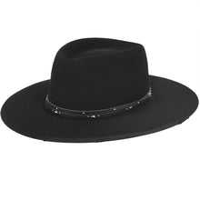 Load image into Gallery viewer, Baily Chancy Black Wool Hat W21RDC