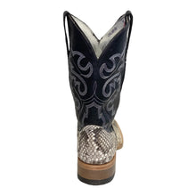 Load image into Gallery viewer, Cowtown Men&#39;s Natural Reticulated Python Square Toe Boots Q809