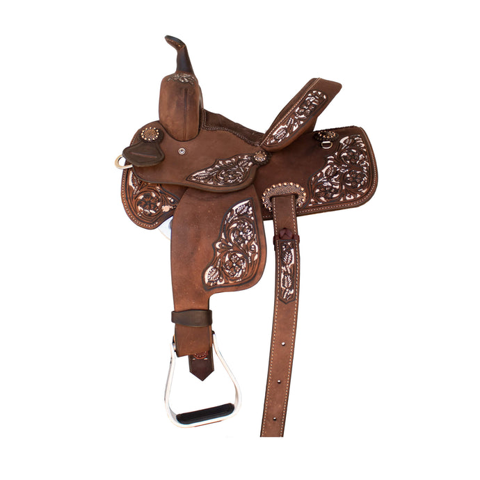 Alamo Saddlery 10 Inch Youth Barrel Saddle SD-8 IRO