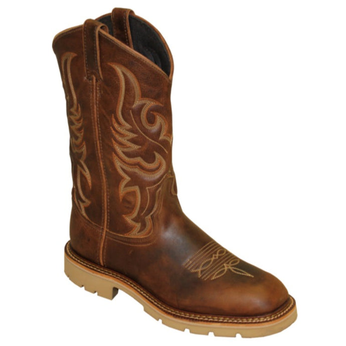 Abilene Men's 11” Brown Textured Cowhide Boot 6310
