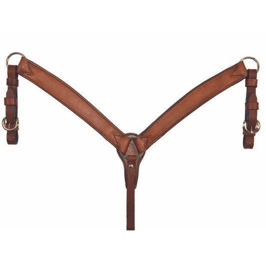 ALAMO Saddlery 1 Inch Pony Breast Collar Toast Leather Outline Tooling A-3723TO
