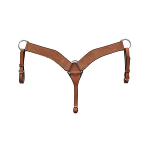 ALAMO Saddlery 2-3/4 Inch Breast Collar Rough Out Golden Leather A-3900RO