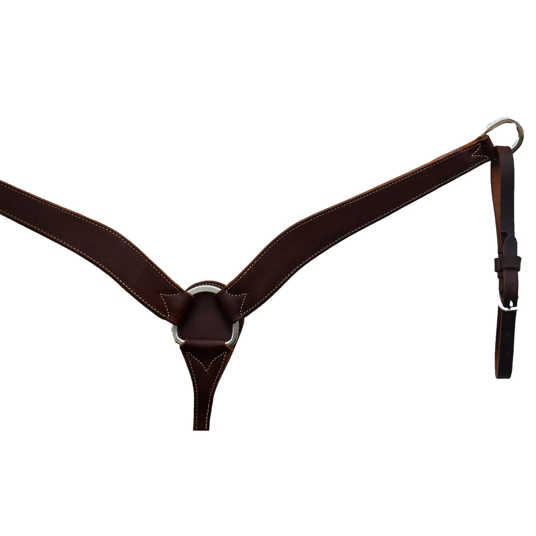 ALAMO Saddlery Elite 2 Inch Breast Collar Chocolate Leather A-E3700C