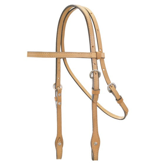 ALAMO Saddlery ½ Inch Straight Browband Golden Leather A-2015