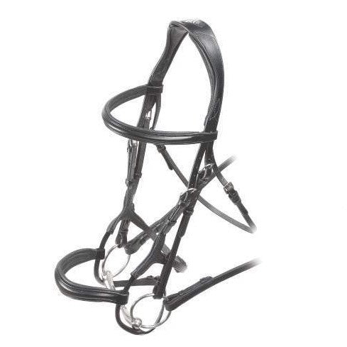 Bridle - Velociti Rolled Padded Cavesson Bridle