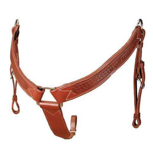 Colorado Brown Basket Stamped All Around Breast Collar 7-37