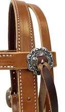 Load image into Gallery viewer, Colorado Double And Stitched Extra Heavy Harness Browband Headstall With JW Hardware 5-165