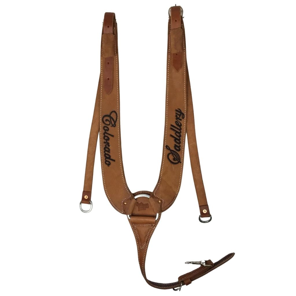 Colorado Roughout Pulling Collar With Colorado Saddlery Trophy Lettering 7-72RO