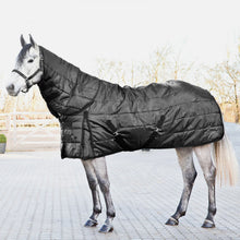 Load image into Gallery viewer, Equinavia Horze Nevada Medium Weight Stable Blanket 200g - Black